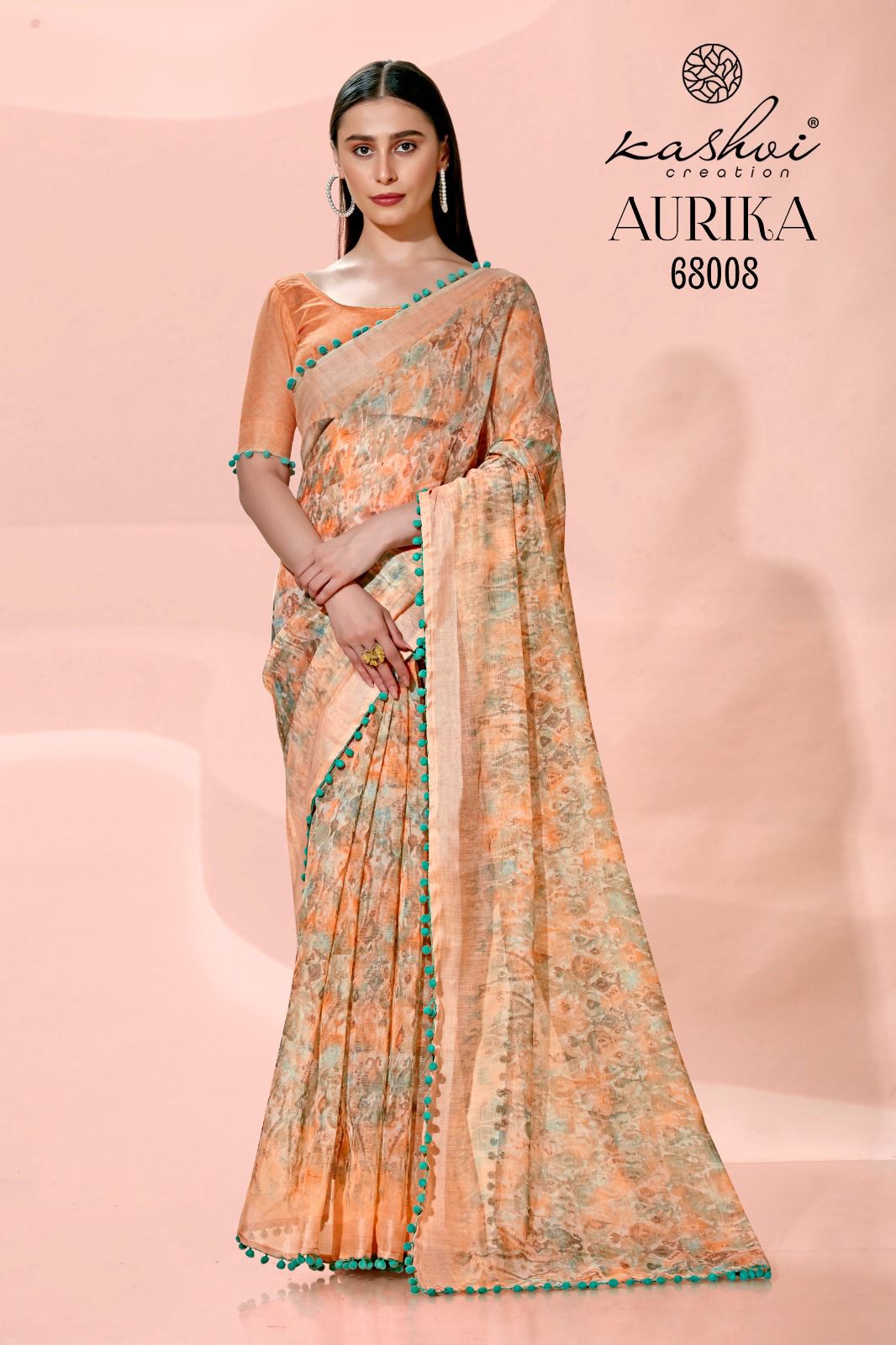 Aurika By Kashvi 68001-68010 Printed Sarees Catalog